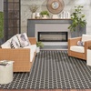 image:imageNourison Home Reversible Indoor Outdoor Navy 8 x Round Area Rug  Easy Clean Non Shedding Bed Room Living Room Dining Room Kitchen 8 x RoundBlack