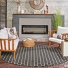 image:imageNourison Home Reversible Indoor Outdoor Navy 8 x Round Area Rug  Easy Clean Non Shedding Bed Room Living Room Dining Room Kitchen 8 x RoundBlack