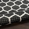 image:imageNourison Home Reversible Indoor Outdoor Navy 8 x Round Area Rug  Easy Clean Non Shedding Bed Room Living Room Dining Room Kitchen 8 x RoundBlack