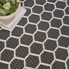 image:imageNourison Home Reversible Indoor Outdoor Navy 8 x Round Area Rug  Easy Clean Non Shedding Bed Room Living Room Dining Room Kitchen 8 x RoundBlack
