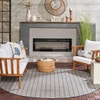 image:imageNourison Home Reversible Indoor Outdoor Navy 8 x Round Area Rug  Easy Clean Non Shedding Bed Room Living Room Dining Room Kitchen 8 x RoundBlue