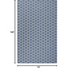 image:imageNourison Home Reversible Indoor Outdoor Navy 8 x Round Area Rug  Easy Clean Non Shedding Bed Room Living Room Dining Room Kitchen 8 x RoundBlue
