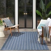 image:imageNourison Home Reversible Indoor Outdoor Navy 8 x Round Area Rug  Easy Clean Non Shedding Bed Room Living Room Dining Room Kitchen 8 x RoundBlue