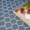 image:imageNourison Home Reversible Indoor Outdoor Navy 8 x Round Area Rug  Easy Clean Non Shedding Bed Room Living Room Dining Room Kitchen 8 x RoundBlue