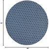 image:imageNourison Home Reversible Indoor Outdoor Navy 8 x Round Area Rug  Easy Clean Non Shedding Bed Room Living Room Dining Room Kitchen 8 x RoundBlue
