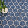 image:imageNourison Home Reversible Indoor Outdoor Navy 8 x Round Area Rug  Easy Clean Non Shedding Bed Room Living Room Dining Room Kitchen 8 x RoundBlue