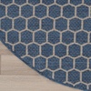 image:imageNourison Home Reversible Indoor Outdoor Navy 8 x Round Area Rug  Easy Clean Non Shedding Bed Room Living Room Dining Room Kitchen 8 x RoundBlue