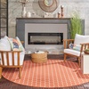 image:imageNourison Home Reversible Indoor Outdoor Navy 8 x Round Area Rug  Easy Clean Non Shedding Bed Room Living Room Dining Room Kitchen 8 x RoundCoral