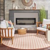 image:imageNourison Home Reversible Indoor Outdoor Navy 8 x Round Area Rug  Easy Clean Non Shedding Bed Room Living Room Dining Room Kitchen 8 x RoundCoral