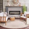 image:imageNourison Home Reversible Indoor Outdoor Navy 8 x Round Area Rug  Easy Clean Non Shedding Bed Room Living Room Dining Room Kitchen 8 x RoundGrey