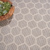 image:imageNourison Home Reversible Indoor Outdoor Navy 8 x Round Area Rug  Easy Clean Non Shedding Bed Room Living Room Dining Room Kitchen 8 x RoundGrey