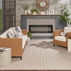 image:imageNourison Home Reversible Indoor Outdoor Navy 8 x Round Area Rug  Easy Clean Non Shedding Bed Room Living Room Dining Room Kitchen 8 x RoundGrey