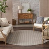 image:imageNourison Home Reversible Indoor Outdoor Navy 8 x Round Area Rug  Easy Clean Non Shedding Bed Room Living Room Dining Room Kitchen 8 x RoundGrey