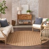 image:imageNourison Home Reversible Indoor Outdoor Navy 8 x Round Area Rug  Easy Clean Non Shedding Bed Room Living Room Dining Room Kitchen 8 x RoundNatural