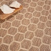 image:imageNourison Home Reversible Indoor Outdoor Navy 8 x Round Area Rug  Easy Clean Non Shedding Bed Room Living Room Dining Room Kitchen 8 x RoundNatural