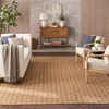 image:imageNourison Home Reversible Indoor Outdoor Navy 8 x Round Area Rug  Easy Clean Non Shedding Bed Room Living Room Dining Room Kitchen 8 x RoundNatural