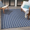 image:imageNourison Home Reversible Indoor Outdoor Navy 8 x Round Area Rug  Easy Clean Non Shedding Bed Room Living Room Dining Room Kitchen 8 x RoundNavy