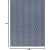 image:imageNourison Home Reversible Indoor Outdoor Navy 8 x Round Area Rug  Easy Clean Non Shedding Bed Room Living Room Dining Room Kitchen 8 x RoundNavy