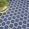 image:imageNourison Home Reversible Indoor Outdoor Navy 8 x Round Area Rug  Easy Clean Non Shedding Bed Room Living Room Dining Room Kitchen 8 x RoundNavy