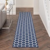 image:imageNourison Home Reversible Indoor Outdoor Navy 8 x Round Area Rug  Easy Clean Non Shedding Bed Room Living Room Dining Room Kitchen 8 x RoundNavy