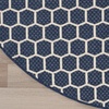 image:imageNourison Home Reversible Indoor Outdoor Navy 8 x Round Area Rug  Easy Clean Non Shedding Bed Room Living Room Dining Room Kitchen 8 x RoundNavy