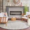image:imageNourison Home Reversible Indoor Outdoor Navy 8 x Round Area Rug  Easy Clean Non Shedding Bed Room Living Room Dining Room Kitchen 8 x RoundNavy