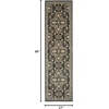 image:imageNourison Home Riviera Traditional Green 23 x 8 Area Rug Easy Cleaning Non Shedding Bed Room Living Room Dining Room Kitchen 2x8Graphite