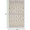 image:imageNourison Home Royal Moroccan Farmhouse BeigeGrey 23 x 10 Area Rug Easy Cleaning Non Shedding Bed Room Living Room Dining Room Kitchen 2x10Beige Blue