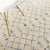 image:imageNourison Home Royal Moroccan Farmhouse BeigeGrey 23 x 10 Area Rug Easy Cleaning Non Shedding Bed Room Living Room Dining Room Kitchen 2x10Beige Blue