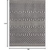 image:imageNourison Home Royal Moroccan Farmhouse BeigeGrey 23 x 10 Area Rug Easy Cleaning Non Shedding Bed Room Living Room Dining Room Kitchen 2x10CharcoalIvory