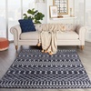 image:imageNourison Home Royal Moroccan Farmhouse BeigeGrey 23 x 10 Area Rug Easy Cleaning Non Shedding Bed Room Living Room Dining Room Kitchen 2x10NavyGrey