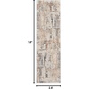 image:imageNourison Home Rustic Textures Grey Beige 53 x 73 Area Rug  Easy Clean Non Shedding Bed Room Living Room Dining Room Kitchen 5 x 7BeigeGrey