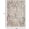 image:imageNourison Home Rustic Textures Grey Beige 53 x 73 Area Rug  Easy Clean Non Shedding Bed Room Living Room Dining Room Kitchen 5 x 7BeigeGrey