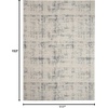image:imageNourison Home Rustic Textures Grey Beige 53 x 73 Area Rug  Easy Clean Non Shedding Bed Room Living Room Dining Room Kitchen 5 x 7IvoryBlue