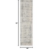 image:imageNourison Home Rustic Textures Grey Beige 53 x 73 Area Rug  Easy Clean Non Shedding Bed Room Living Room Dining Room Kitchen 5 x 7IvoryBlue