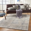 image:imageNourison Home Rustic Textures Grey Beige 53 x 73 Area Rug  Easy Clean Non Shedding Bed Room Living Room Dining Room Kitchen 5 x 7IvoryBlue