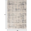 image:imageNourison Home Rustic Textures Grey Beige 53 x 73 Area Rug  Easy Clean Non Shedding Bed Room Living Room Dining Room Kitchen 5 x 7IvoryBlue