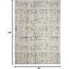 image:imageNourison Home Rustic Textures Grey Beige 53 x 73 Area Rug  Easy Clean Non Shedding Bed Room Living Room Dining Room Kitchen 5 x 7IvoryBlue