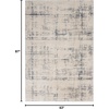image:imageNourison Home Rustic Textures Grey Beige 53 x 73 Area Rug  Easy Clean Non Shedding Bed Room Living Room Dining Room Kitchen 5 x 7IvoryBlue