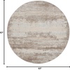 image:imageNourison Home Rustic Textures Rustic Beige 53 x round Area Rug Easy Cleaning Non Shedding Bed Room Living Room Dining Room Kitchen 5 RoundBeige