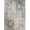 image:imageNourison Home Rustic Textures Rustic IvorySilver 53 x round Area Rug Easy Cleaning Non Shedding Bed Room Living Room Dining Room Kitchen 5 RoundGreyBeige