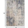 image:imageNourison Home Rustic Textures Rustic IvorySilver 53 x round Area Rug Easy Cleaning Non Shedding Bed Room Living Room Dining Room Kitchen 5 RoundGreyBeige