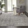 image:imageNourison Home Rustic Textures Rustic IvorySilver 53 x round Area Rug Easy Cleaning Non Shedding Bed Room Living Room Dining Room Kitchen 5 RoundIvorySilver