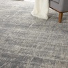 image:imageNourison Home Rustic Textures Rustic IvorySilver 53 x round Area Rug Easy Cleaning Non Shedding Bed Room Living Room Dining Room Kitchen 5 RoundIvorySilver