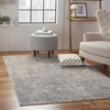 image:imageNourison Home Rustic Textures Rustic IvorySilver 53 x round Area Rug Easy Cleaning Non Shedding Bed Room Living Room Dining Room Kitchen 5 RoundIvorySilver