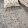 image:imageNourison Home Rustic Textures Rustic IvorySilver 53 x round Area Rug Easy Cleaning Non Shedding Bed Room Living Room Dining Room Kitchen 5 RoundIvorySilver