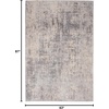 image:imageNourison Home Rustic Textures Rustic IvorySilver 53 x round Area Rug Easy Cleaning Non Shedding Bed Room Living Room Dining Room Kitchen 5 RoundIvorySilver