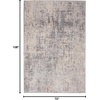 image:imageNourison Home Rustic Textures Rustic IvorySilver 53 x round Area Rug Easy Cleaning Non Shedding Bed Room Living Room Dining Room Kitchen 5 RoundIvorySilver