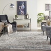 image:imageNourison Home Rustic Textures Rustic Light Grey Multi 53 x round Area Rug Easy Cleaning Non Shedding Bed Room Living Room Dining Room Kitchen 5 RoundLight Grey Multi