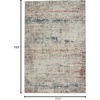 image:imageNourison Home Rustic Textures Rustic Light Grey Multi 53 x round Area Rug Easy Cleaning Non Shedding Bed Room Living Room Dining Room Kitchen 5 RoundLight Grey Multi